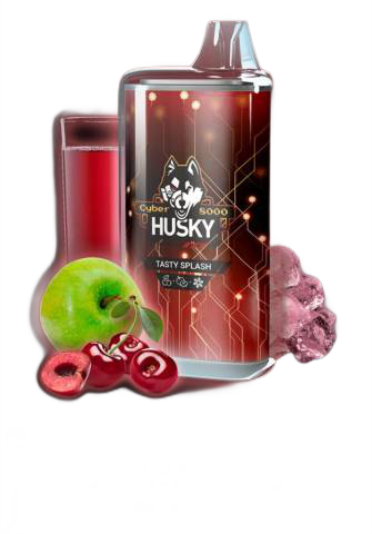 HUSKY CYBER 8000 Tasty Splash / Вишня, яблочный сок, лёд