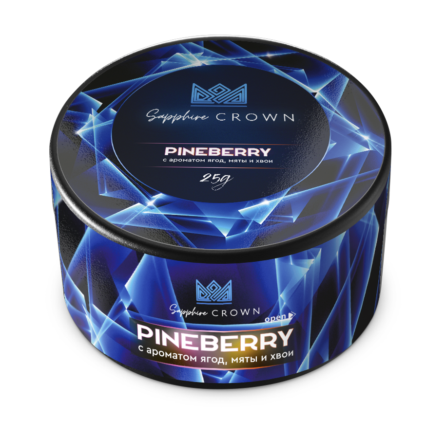 Sapphire Crown с ароматом Pineberry (Ягоды, мята и хвоя), 25 гр