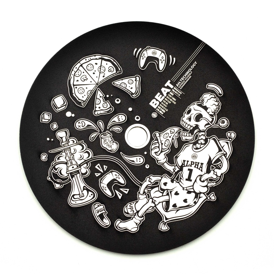 Дизайнерское блюдце плоское Beat 02