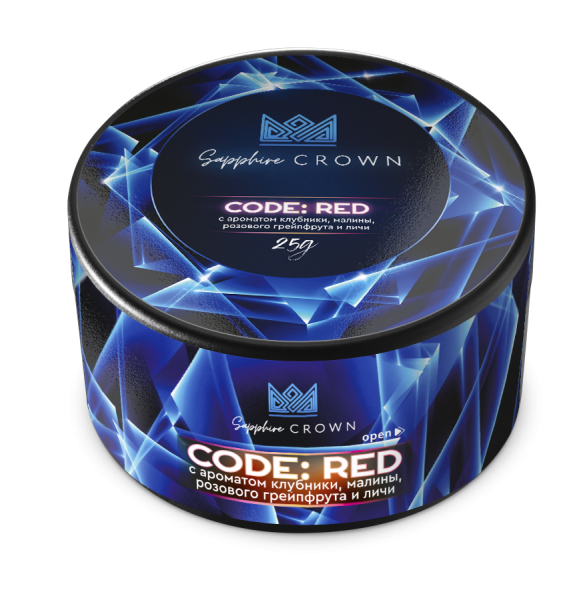 Sapphire Crown с ароматом CODE: RED (Клубника, малина, розовый грейпфрут, личи), 25 гр