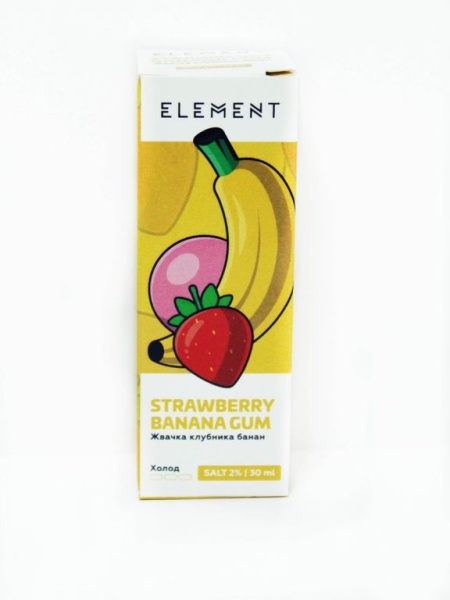 Element Salt Strawberry Banana Gum (Жвачка Клубника-Банан), 20 - 30мл