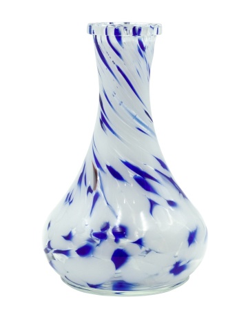 Колба Vessel Glass Капля Крошка бело-синий