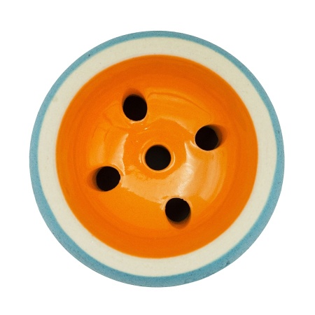 Чаша Форма Турка Бетон Голубой / Оранжевый