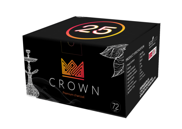 Уголь Crown Big 72 (25х25х25)