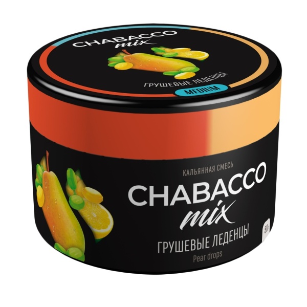 Chabacco Mix Pear Drops (Грушевые леденцы), 50 гр